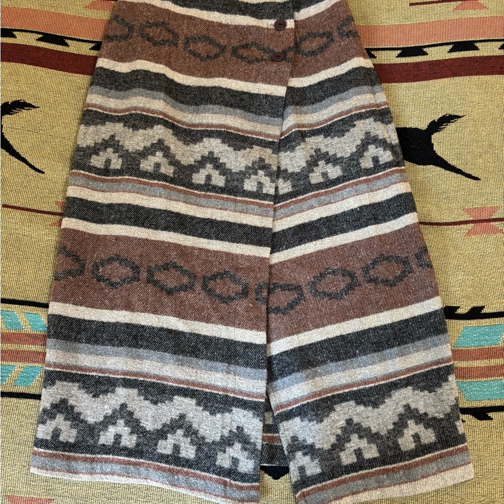 Western Wool Blend Skirt